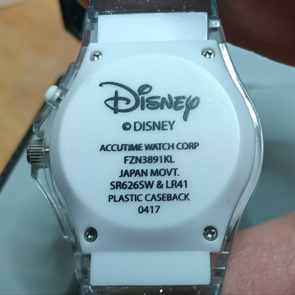 X Disney Accutime light up watch, 3 hand movement, Elsa & Anna sparkle jelly - Picture 6 of 6